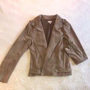 Faux suede jacket